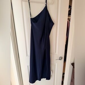 ASOS Navy One-Shoulder Dress
